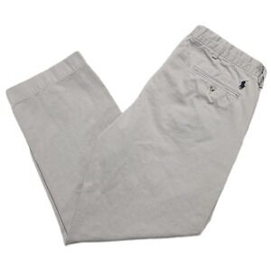 VTG Polo Ralph Lauren Chino Pants Mens 35x30 Tan Preston Straight Twill 90s